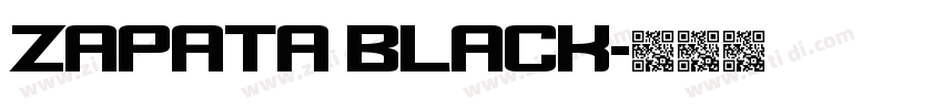 Zapata Black字体转换